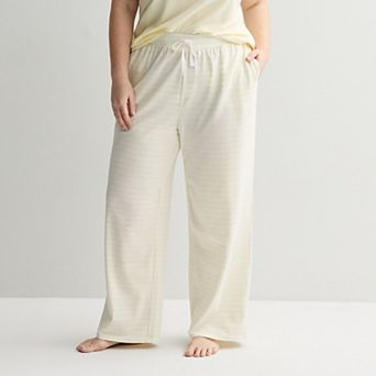 Plus Size Sonoma Goods For Life® Cotton Modal Open Hem Sleep Pants