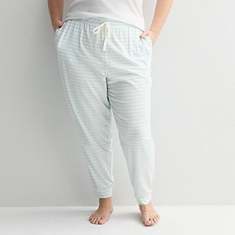 Plus Size Sonoma Goods For Life® Cotton Modal Cuffed Sleep Pants