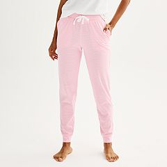 Women's Pajama Pant Black White Stripes Casual Ultra-Soft