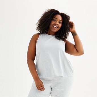 Plus Size Sonoma Goods For Life® Cotton Modal Sleep Tank Top