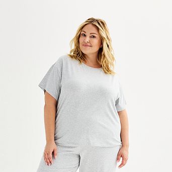 Plus Size Sonoma Goods For Life® Cotton Modal Sleep Tee
