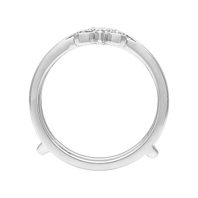 Love Always 10k White Gold Diamond Accent Enhancer Ring