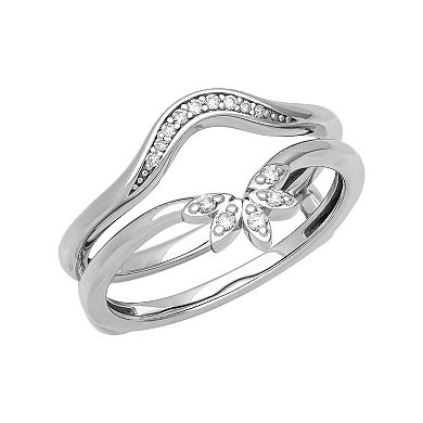 Love Always 10k White Gold Diamond Accent Enhancer Ring