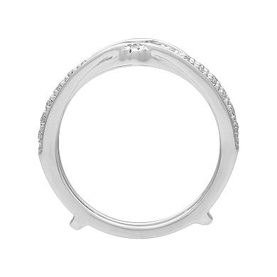 Love Always 10k White Gold 1/6 Carat T.W. Diamond Enhancer Ring