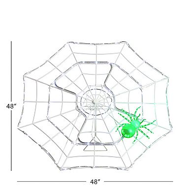 Mr. Halloween 4-ft. Outdoor Animated Spider Web Decor