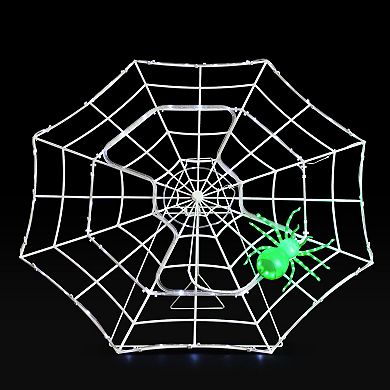 Mr. Halloween 4-ft. Outdoor Animated Spider Web Decor