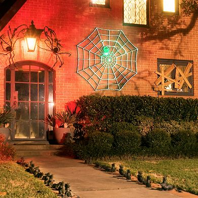 Mr. Halloween 4-ft. Outdoor Animated Spider Web Decor