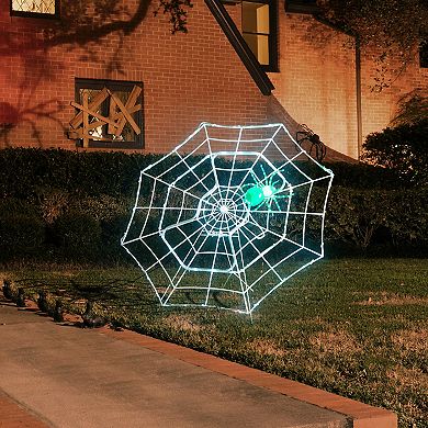 Mr. Halloween 4-ft. Outdoor Animated Spider Web Decor