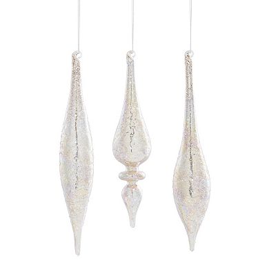 Melrose 6-pc. Jeweled Glass Drop Ornament Set