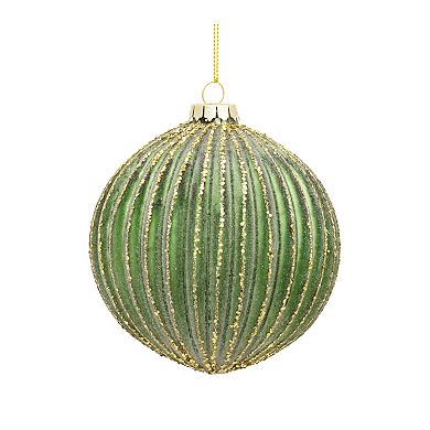 Melrose 6-pc. Ribbed Glass Ornament Set