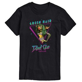 Men's Gremlins Green Hair Don't Care Graphic Tee