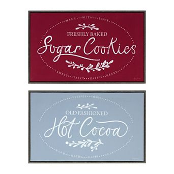 Melrose Sugar Cookies & Cocoa Signs Wall Art Set