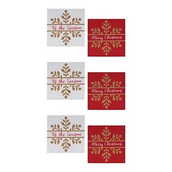 Melrose 6 pc "Merry Christmas" & "'Tis The Season" Sign Set