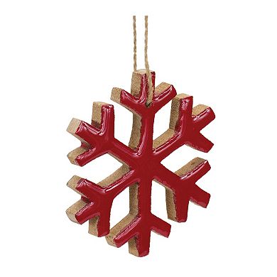 Melrose 12-pc. Wooden Snowflake Ornament Set