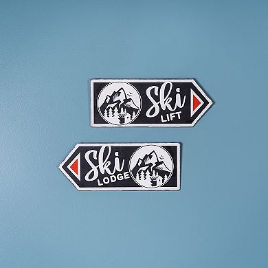 Melrose 6-pc. Ski Lift Lodge Sign Set