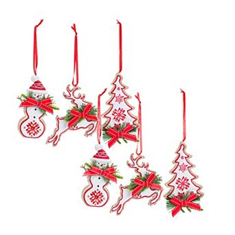 Melrose 6 pc Nordic Character Ornament Set