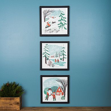 Melrose 3-pc. Winter Scenes Wall Art Set