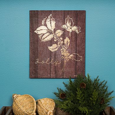 Melrose 2-pc. "Laurel" and "Holly" Plaque Set