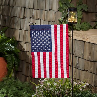 Evergreen Enterprises Mason Jar Solar Garden Flag Stand