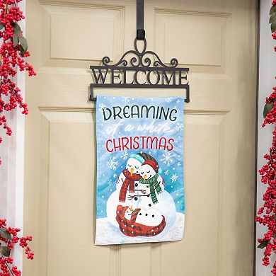 Evergreen Enterprises Welcome Garden Flag Over the Door Hanger