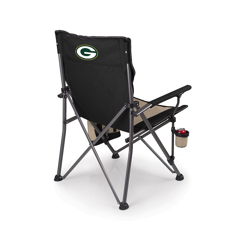 NFL Green Bay Packers Big Bear XL Camping Chair with Cooler, Black