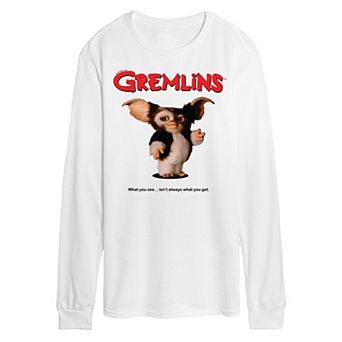 Men's Gremlins Movie Poster Long Sleeve Graphic Tee