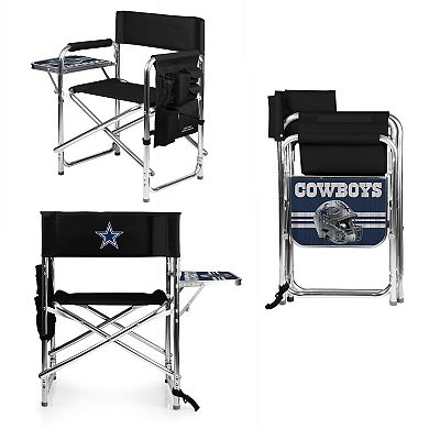 NFL Dallas Cowboys Sports Chair with Side Table
