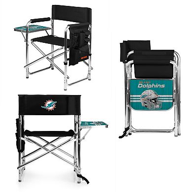 NFL Miami Dolphins Sports Chair with Side Table