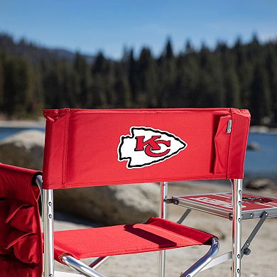 NFL Kansas City Chiefs Sports Chair with Side Table