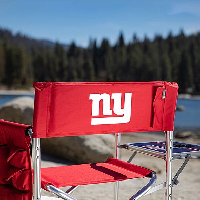 NFL New York Giants Sports Chair with Side Table