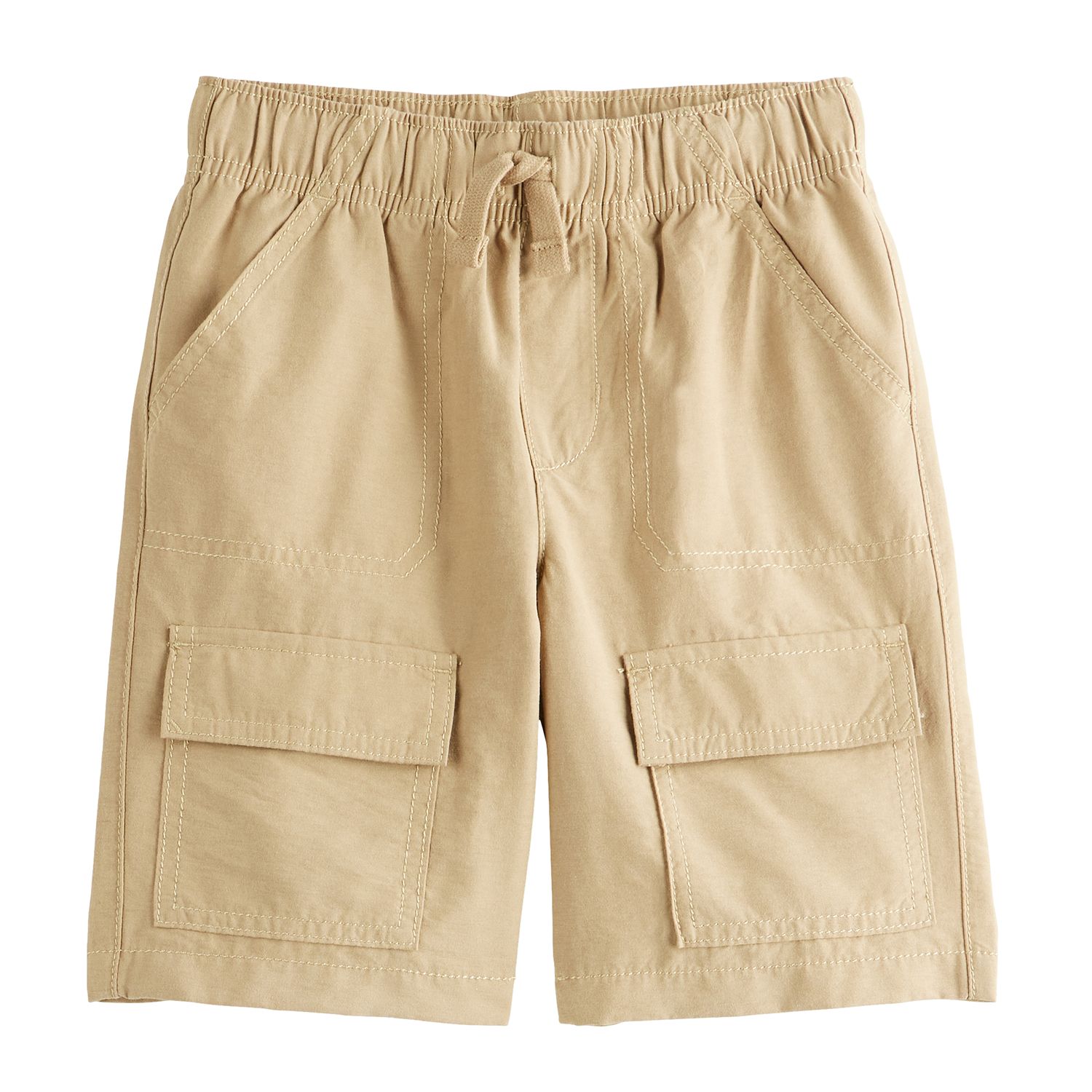 Khaki cargo shorts for boys best sale