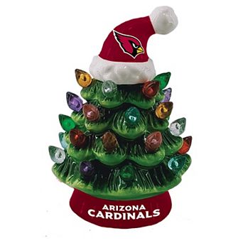 Evergreen Enterprises 8" LED Arizona Cardinals Ceramic Christmas Tree