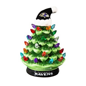 Evergreen Enterprises 8" LED Baltimore Ravens Ceramic Christmas Tree