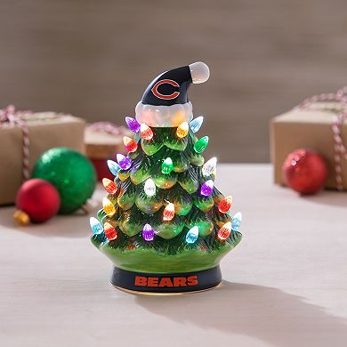 Evergreen Enterprises 8" LED Chicago Bears Ceramic Christmas Tree
