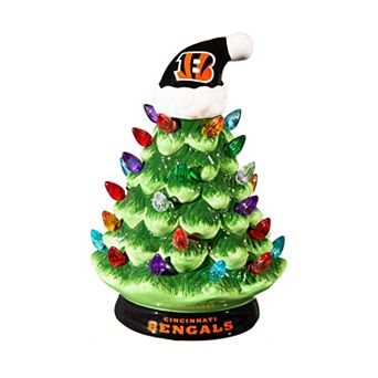 Evergreen Enterprises 8" LED Cincinnati Bengals Ceramic Christmas Tree