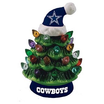 Evergreen Enterprises 8" LED Dallas Cowboys Ceramic Christmas Tree