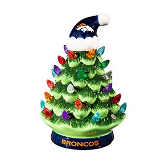 Evergreen Enterprises 8" LED Denver Broncos Ceramic Christmas Tree