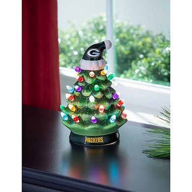 Evergreen Enterprises 8" LED Green Bay Packers Ceramic Christmas Tree