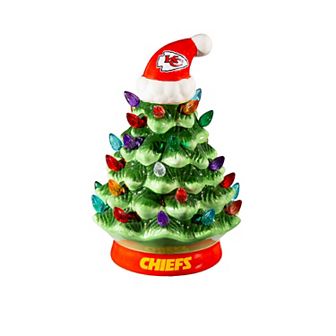 Evergreen Enterprises 8" LED Kansas City Chiefs Ceramic Christmas Tree