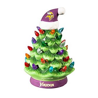 Evergreen Enterprises 8" LED Minnesota Vikings Ceramic Christmas Tree