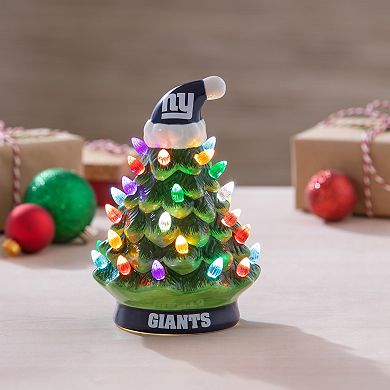 Evergreen Enterprises New York Giants 8" LED Ceramic Christmas Tree