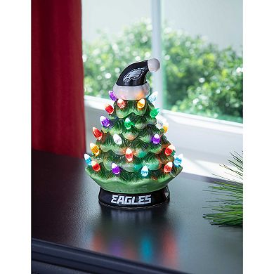 Evergreen Enterprises Philadelphia Eagles 8" LED Ceramic Christmas Tree