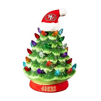 Evergreen Enterprises San Francisco 49ers 8" LED Ceramic Christmas Tree