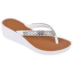 Kohls girls white sandals clearance