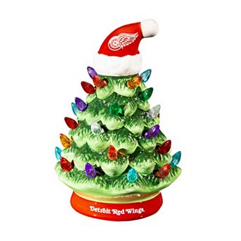 Evergreen Enterprises Detroit Red Wings 8" LED Ceramic Christmas Tree