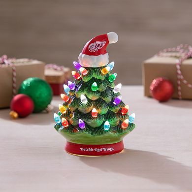 Evergreen Enterprises Detroit Red Wings 8" LED Ceramic Christmas Tree