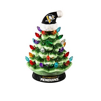 Evergreen Enterprises Pittsburgh Penguins 8" LED Ceramic Christmas Tree