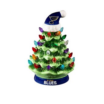 Evergreen Enterprises St Louis Blues 8" LED Ceramic Christmas Tree