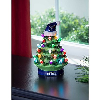 Evergreen Enterprises St Louis Blues 8" LED Ceramic Christmas Tree