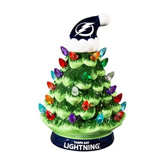 Evergreen Enterprises Tampa Bay Lightning 8" LED Ceramic Christmas Tree